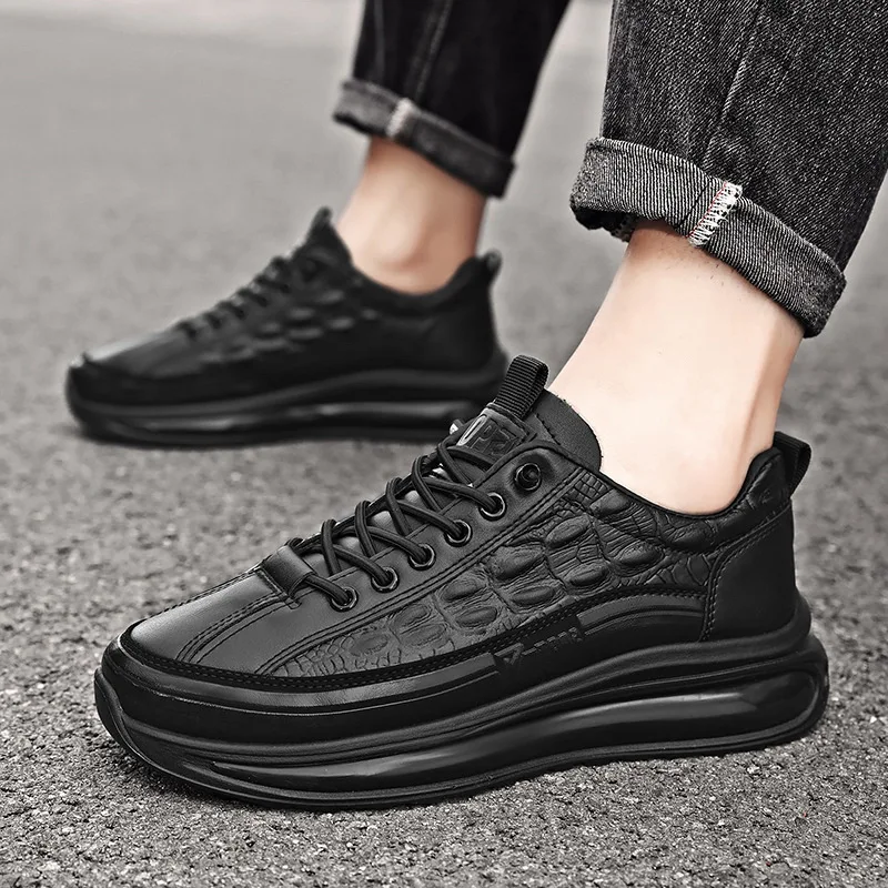 2023 Men's Retro Leather Shoes Genuine Leather Casual