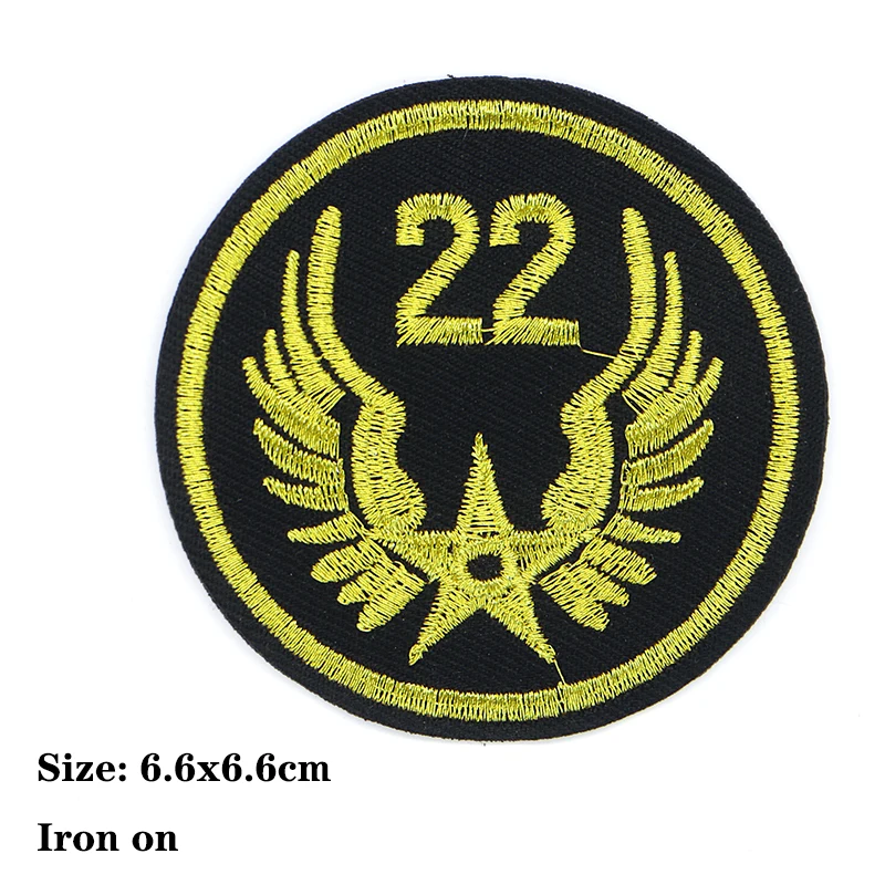 라운드 스타 베어 앵커 자수 패치 의류용 야외용 다리미 부착 패치 DIY 자수 패치 옷에 붙이는 스티커