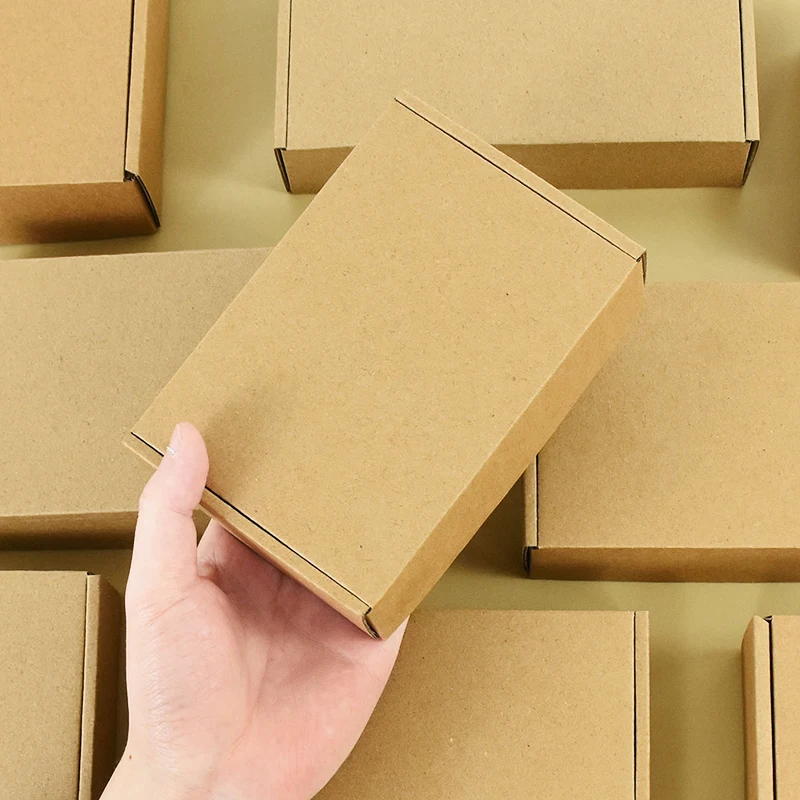 Set of 5 Kraft Paper Gift Boxes for Weddings and Special Occasions