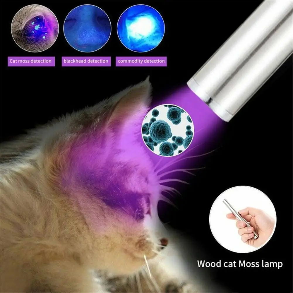 5w Cat Usb Moss Light Professional Waterproof Rechargeable Stainless Steel 365uv Pet Fungus Detection Lamp pet toys cat toy
