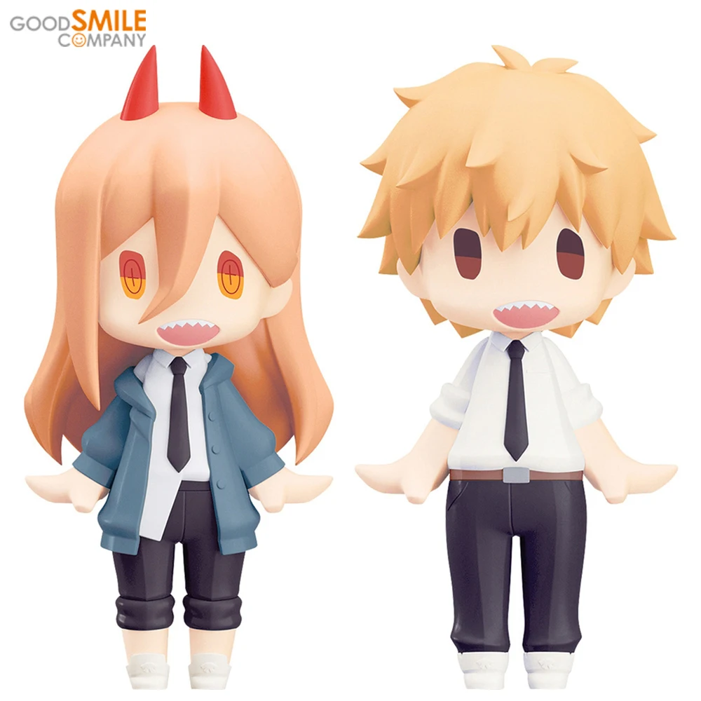 

Оригинальный новый сувенир Здравствуйте! Аниме Фигурка бензопилы GOOD SMILE, сила человека и Denji, 100 мм, Коллекционная модель игрушек