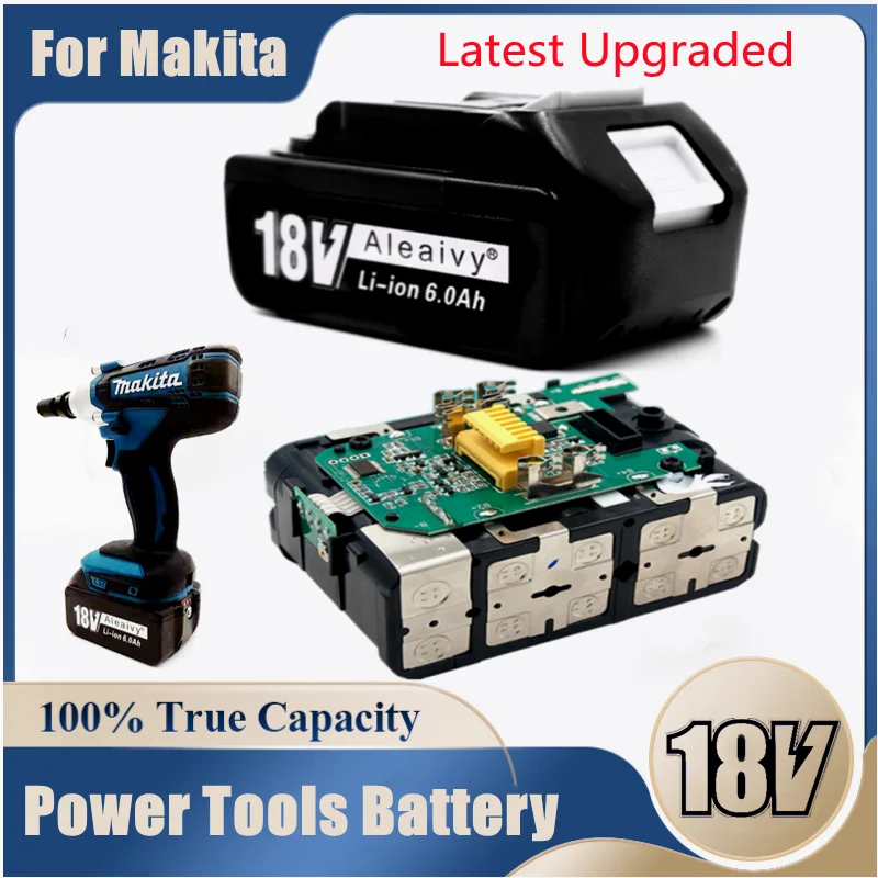 

2022 New Upgraded BL1860 Rechargeable Battery 18V 6000mAh Lithium ion for Makita 18v Battery BL1840 BL1850 BL1830 BL1860B LXT