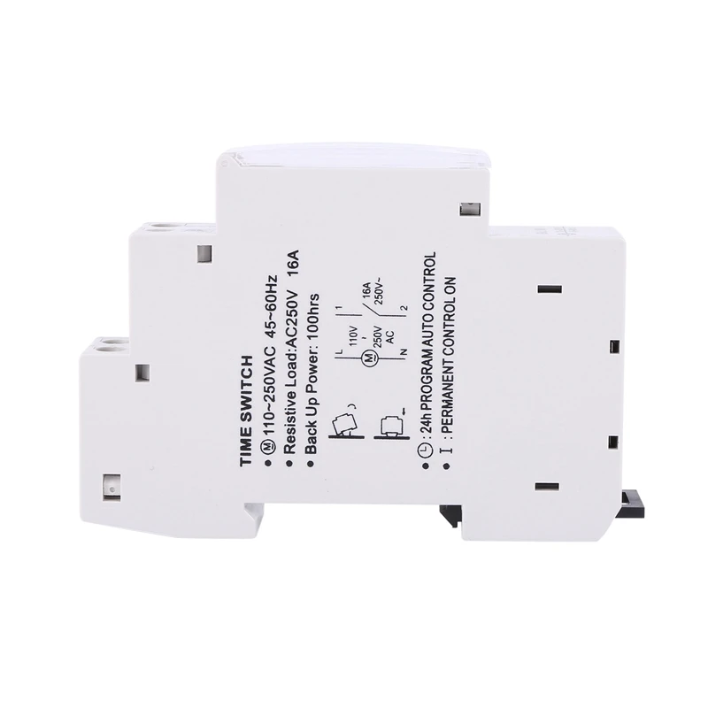 

4X SUL180A 15 Minutes Mechanical Timer 24 Hours Programmable Din Rail Timer Time Switch Relay Measurement Analysis