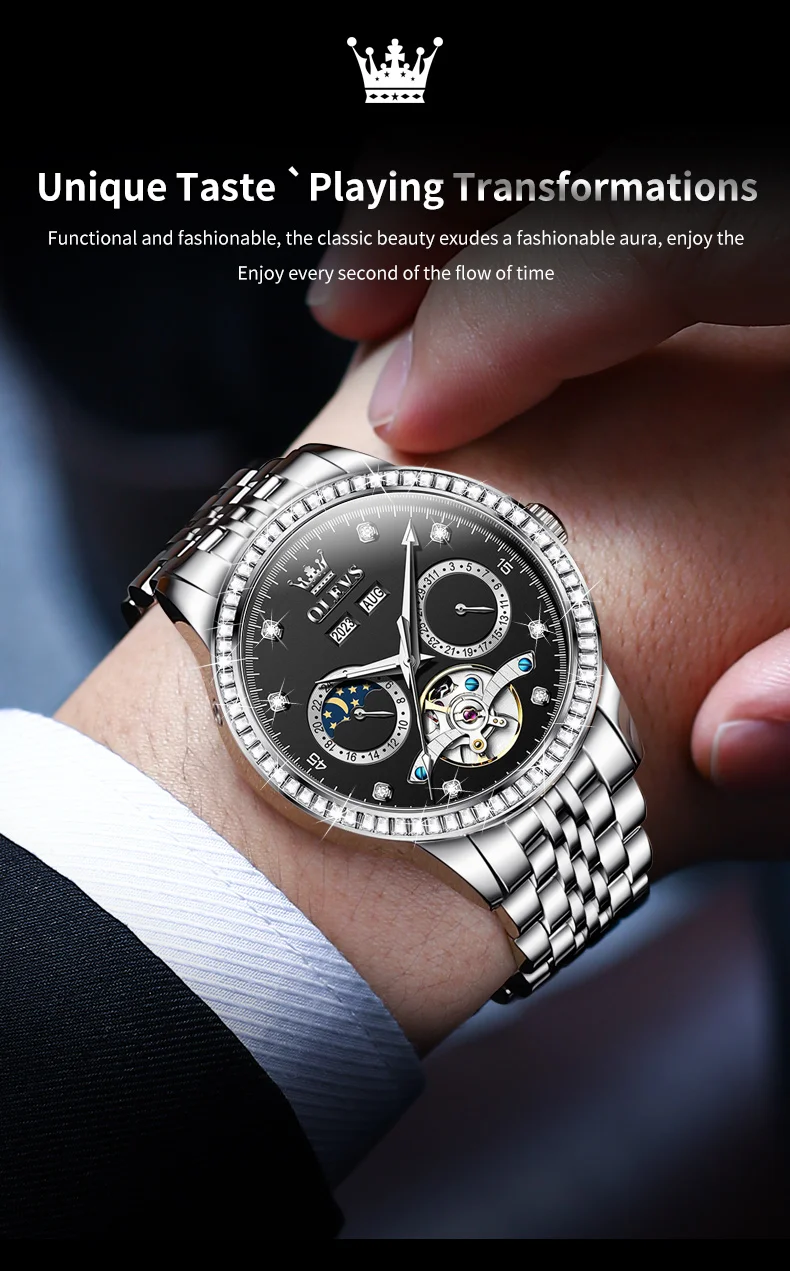 OLEVS 7016 Automatic Mechanical Men's Watch description image 10