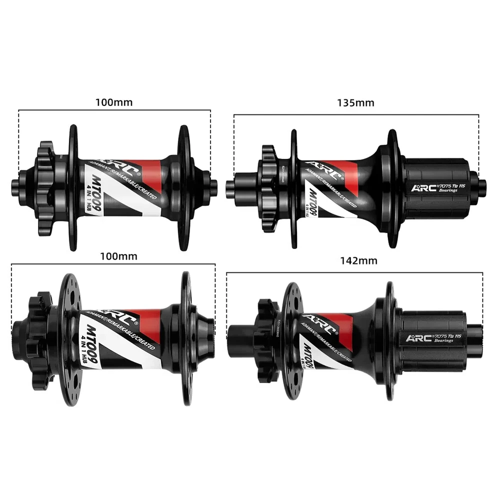 Mountain Bicycle Hubs MTB front rear hub 32 28 36 holes hg xd ms micro spline freehub 11 12 speed 100 142 135 qr thru