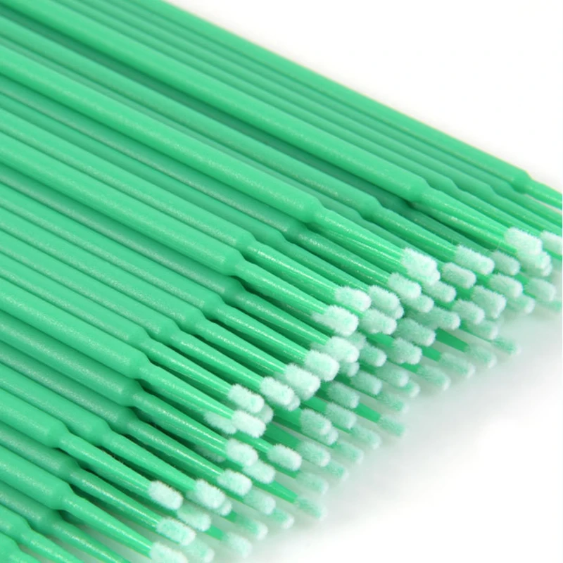 Sdattor 100pcs/bag Disposable Colorful Cotton Swabs Micro Brushes Eyelashes Extension Cleaning Swab Cosmetic Makeup Tools