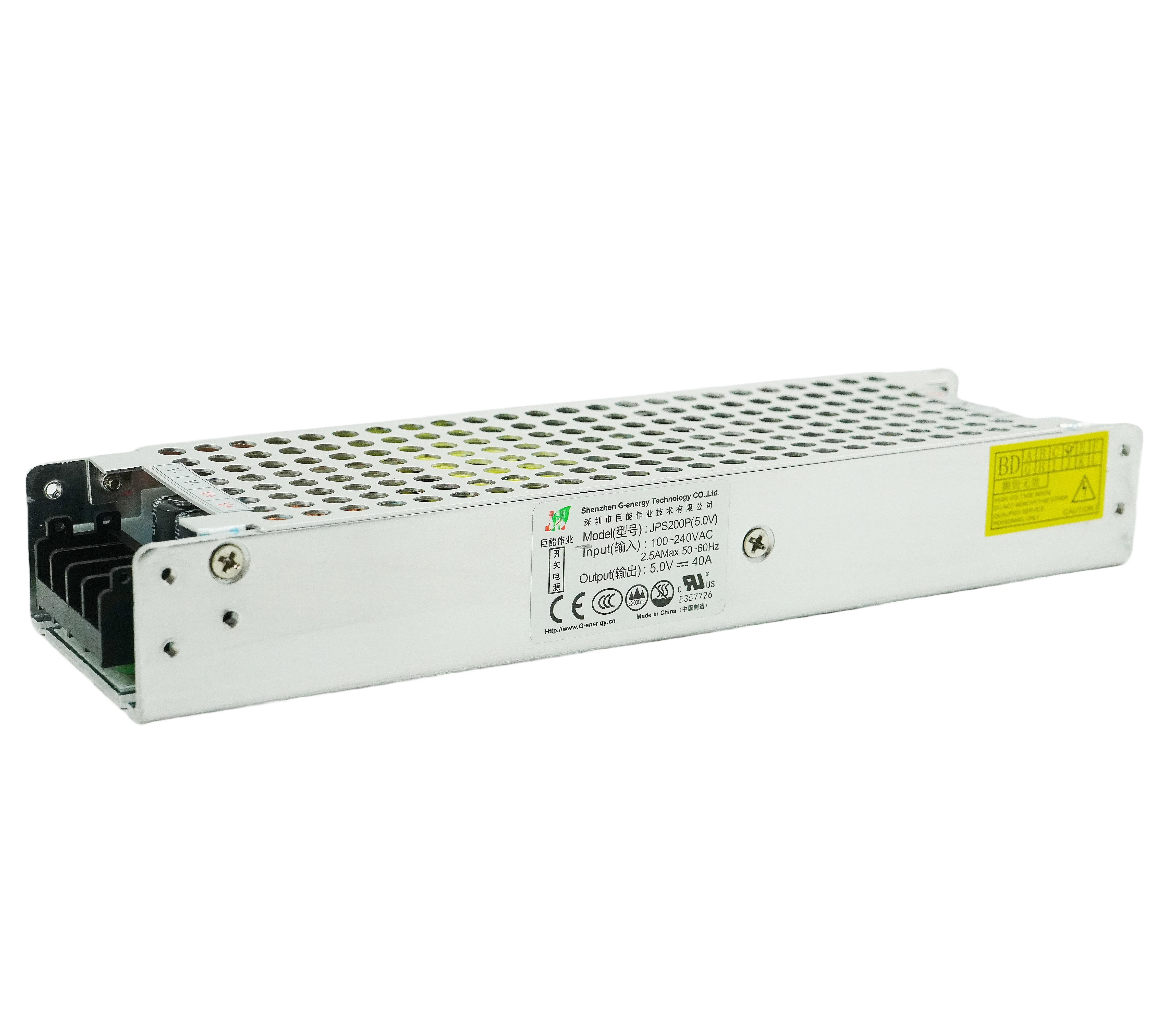 LED Source 5V 40A 110V 200W Wide Voltage power G-Energy JPS200P