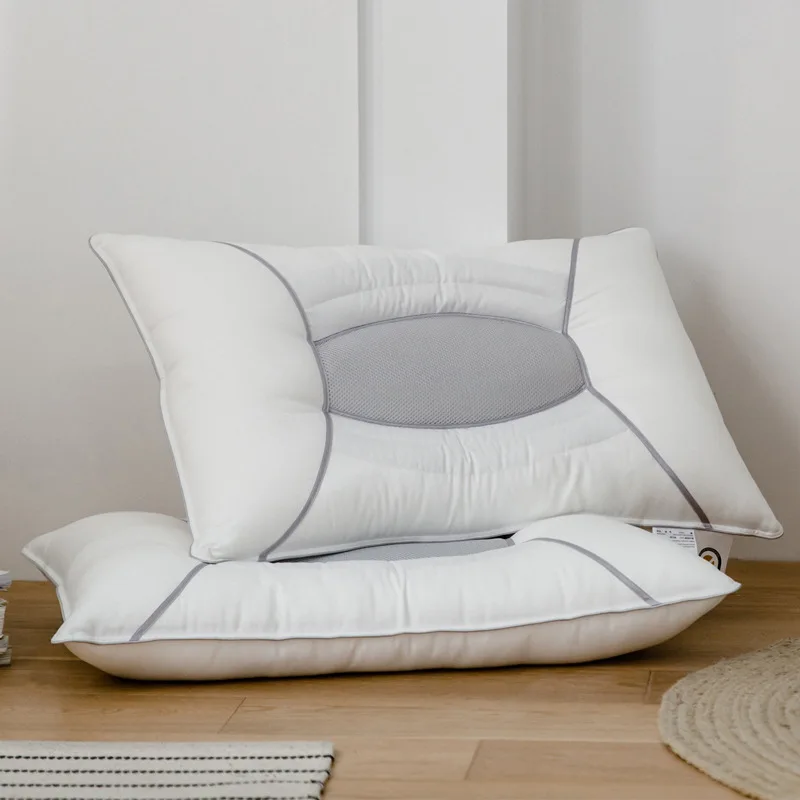 

Cassia Lavender Pillow Bedroom Bed Sleep Cervical Pillow Middle-high Pillow Core Frosted Thickened Machine Wash white Pillow