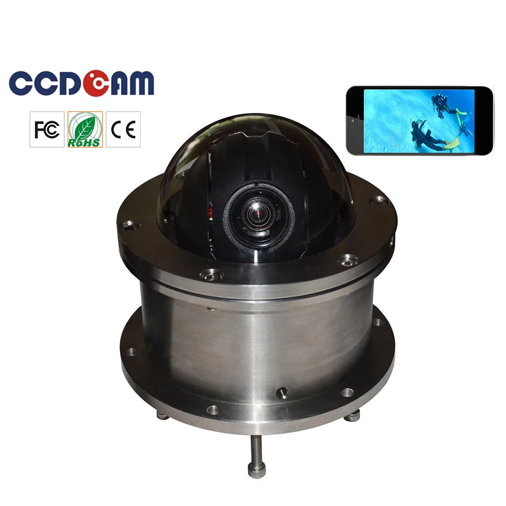 5mp Underwater Ip Network Ip68 Poe Ptz Camera For Swimming Pool 