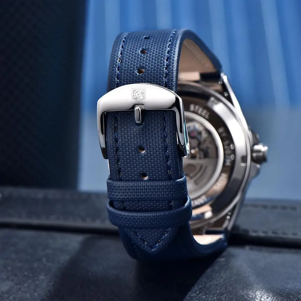 Benyar Skeleton Automatic mechanical wristwatch Fashion Classic Watch Alloy daily waterproof watch BY5207 Hombre reloj