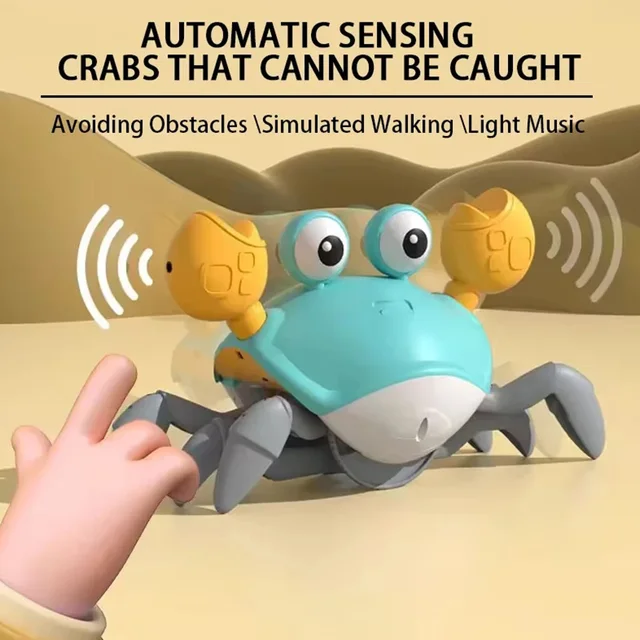Crawling Crab Toys Light Music Crawling Fun Toys Electric Induction Escape Toy Pets Electronic Interactive Toy for Dogs and Cats 2