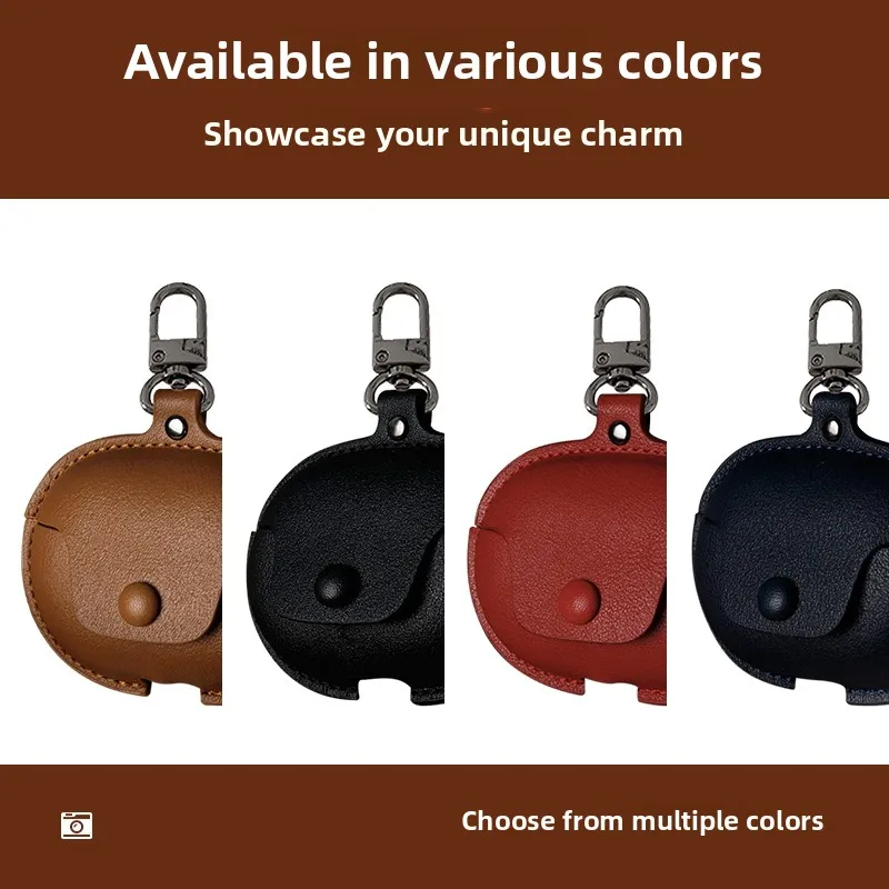 Ultra-Thin Transparent Leather Case for PI6 Bluetooth Earphones Protective Cover Soft Touch Sensation Universal for Other Bra