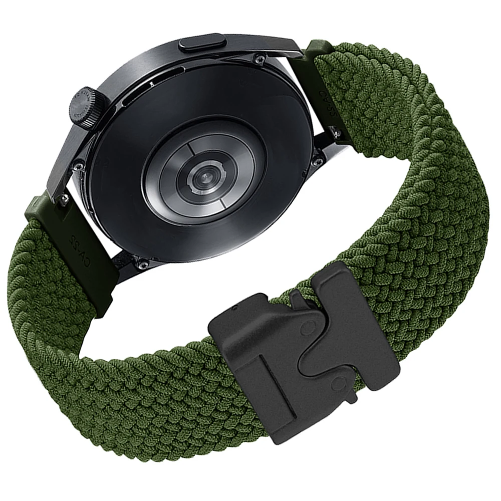 Braided Velcro Strap, 20mm 22mm Adjustable Watch Band
