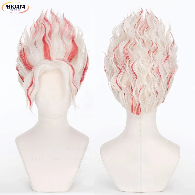 Okarun Occult Kun Cospaly Wig Anime Dandadan Glasses Okarun Ken Takakura Momo Ayase White Red Short Hair Heat-resistant Wigs