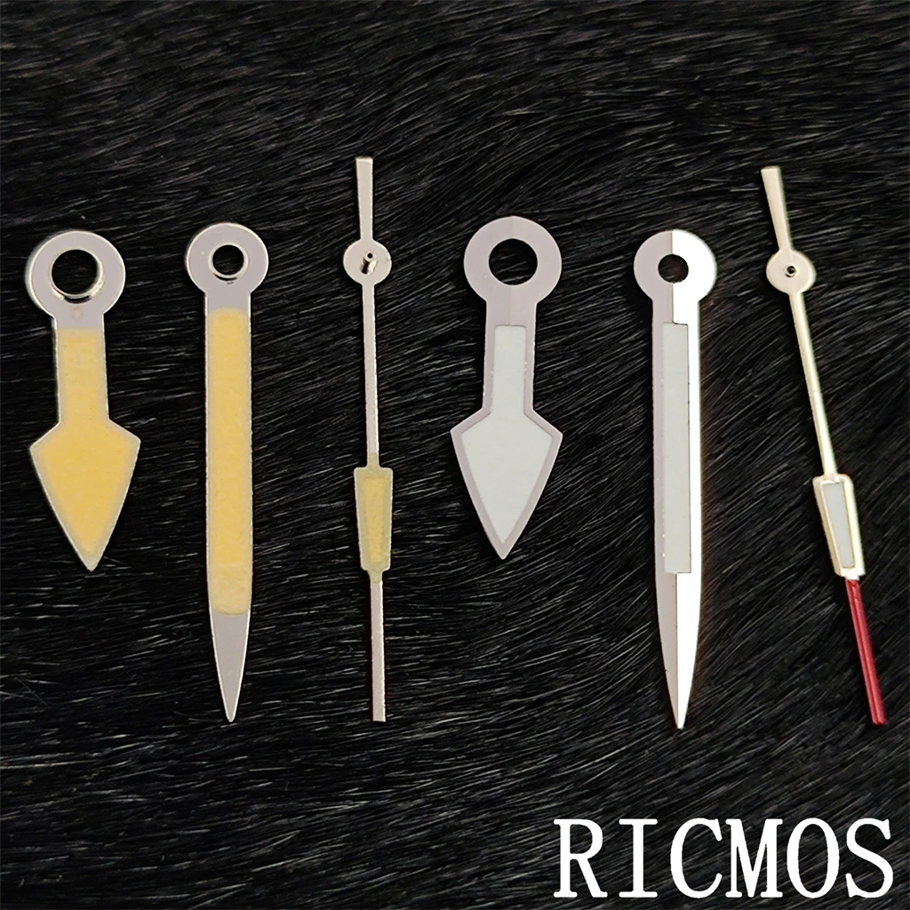 Silver/Yellow Watch Hands for Movement Replacement Parts