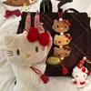 Kawaii Sanrio Hello Kitty Christmas Plush Backpack Pendant Cute Cartoon Keychain Decoration Stuffed Doll Girls Birthday Gift 4