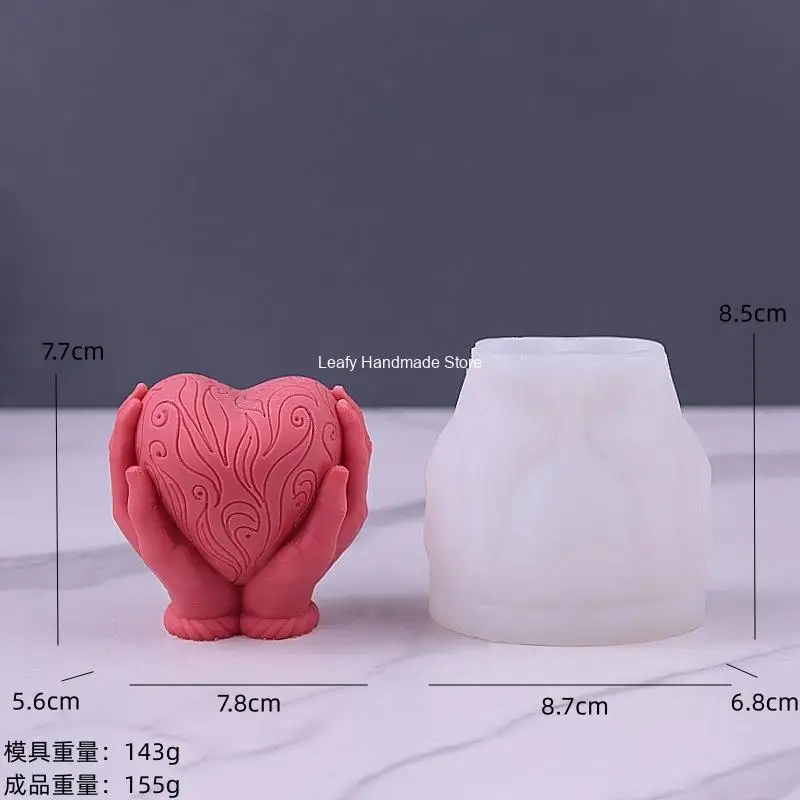 Holding Heart In Both Hands Silicone Candle Mold Embossed Love Soap Mold  Aromatherapy Plaster Mold Valentine's Day Gift - AliExpress