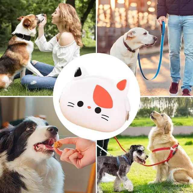 Porta Snack Per Cani In Silicone - Custodia Con Moschettone Per Addestramento, Viaggi E Passeggiate - Foto 7