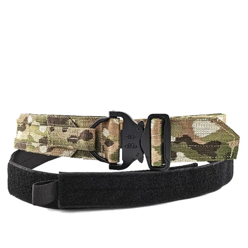 

Military Molle Tactical Belt Army Airsoft Multicam Fighter Belt Shooting Combat Gear Hunting Outdoor Battle Belt 2 Inch