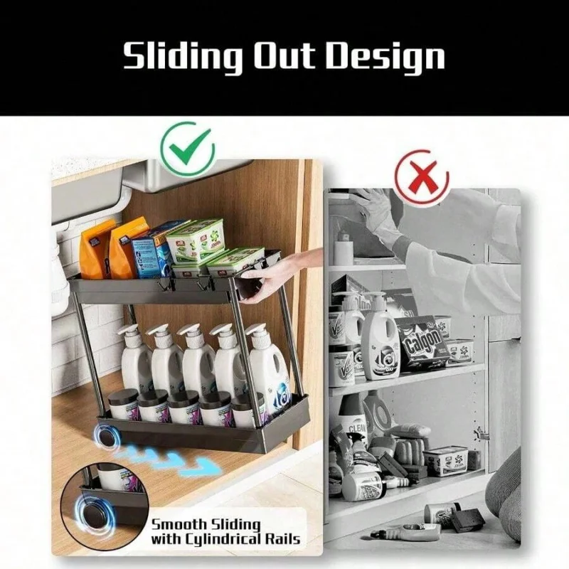 2-Tier Under Sink Organizer 5