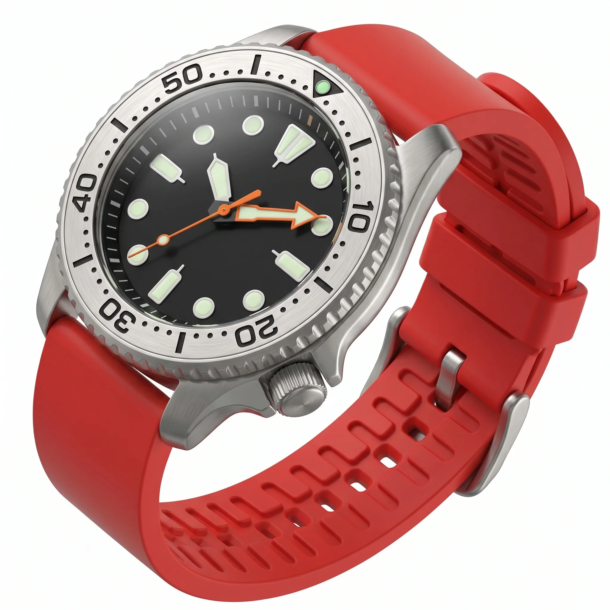 Premium Waterproof Silicone Sports Watch Band - Durable, Soft Rubber Strap Replacement