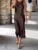Women's Elegant Satin Sleeveless Midi Dress Fashion Solid Color O Neck Slim Fit Dresses Female Stylish Street Party Vestido 2025