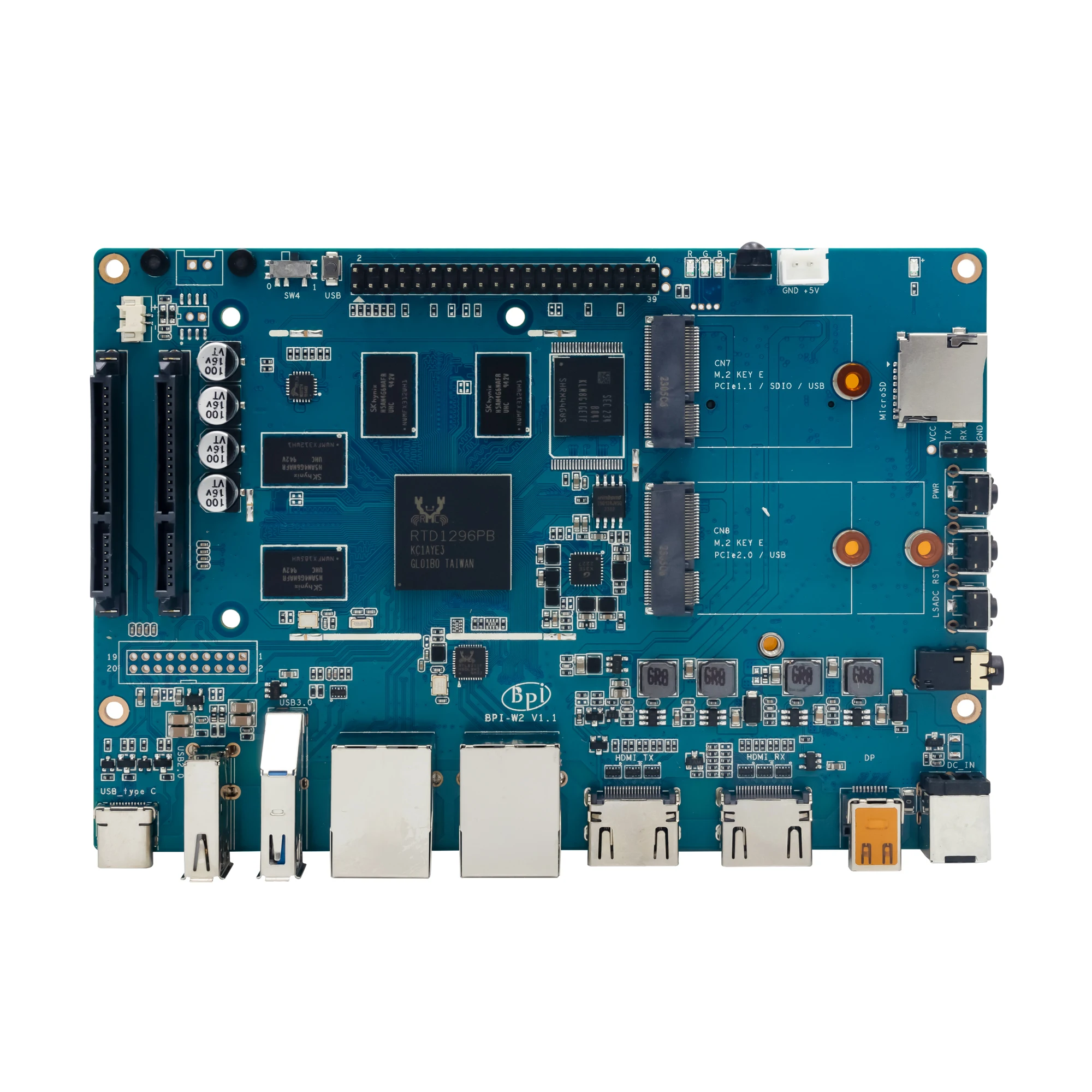 ٳ  BPI-W2  RTD1296  ھ  T820 MP3 GPU 2G DDR4, TF SIM ī, Ƽ SATA 8G eMMC ̱  ǻ