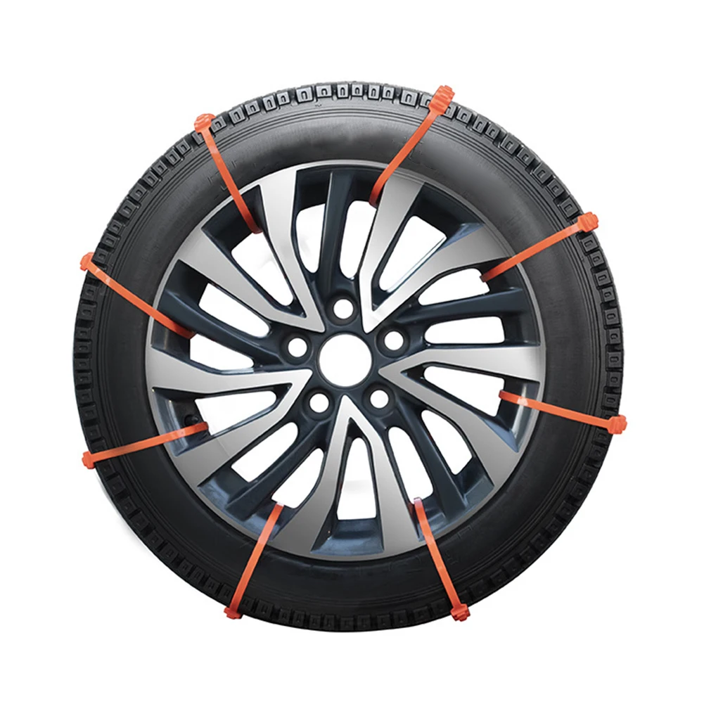 10Pcs Winter Car Snow Chain Anti-Slip Emergency Anti-Skid Tire Chains Nylon Car Winter Tyres Wheels Snow Chains Auto Accessories