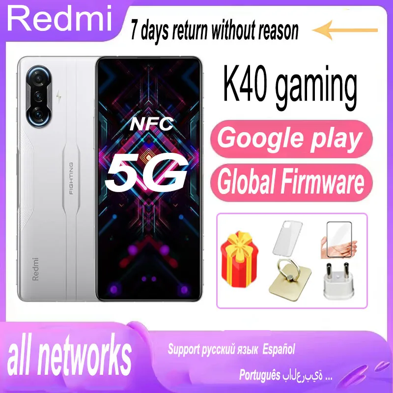 Global rom redmi k40 gaming 5G global rom  6.67inches smartphone cellphone Dimensity 1200