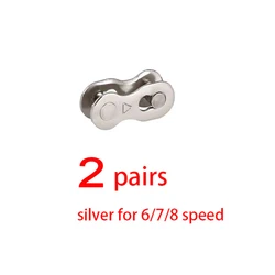 Universal Bike Chain Quick Link Connector Set - Power Chain Quick Release Buckle (678S- 2pair)