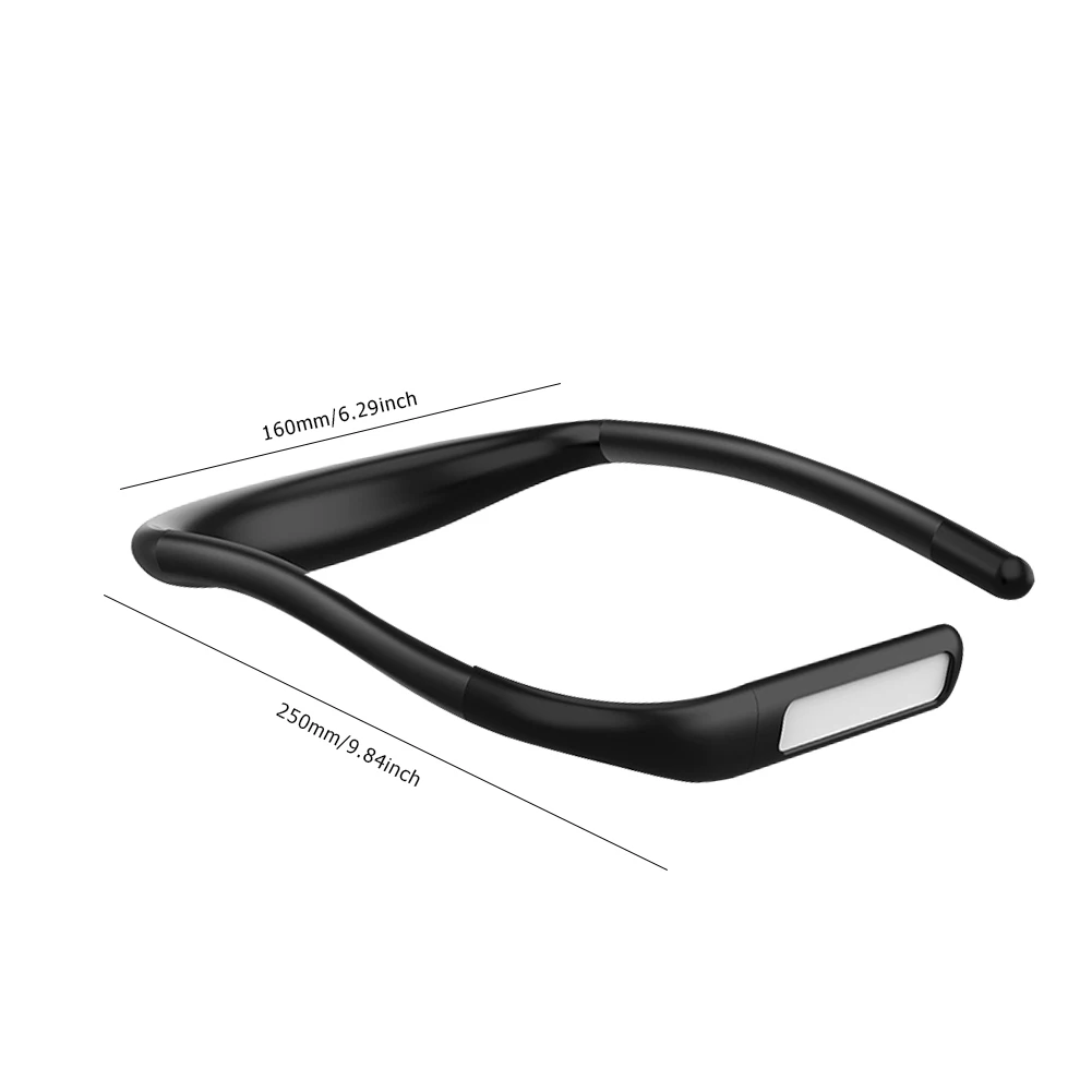 Book Light Eye-Caring Outdoor Neck Light Stepless Dimming Last Up To10H USB Rechargeable 270 Degree Flexible for Reading Running