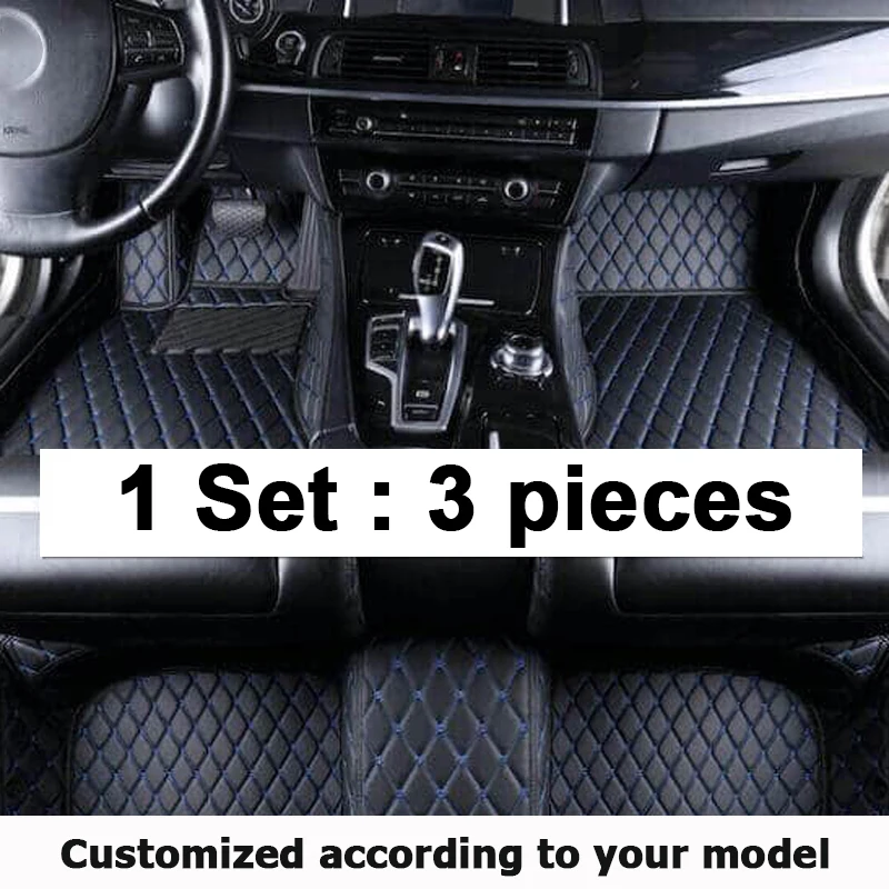 Tapis de sol de voiture en cuir personnalisés, housses de style, tapis  imperméables, accessoires intérieurs, BMW