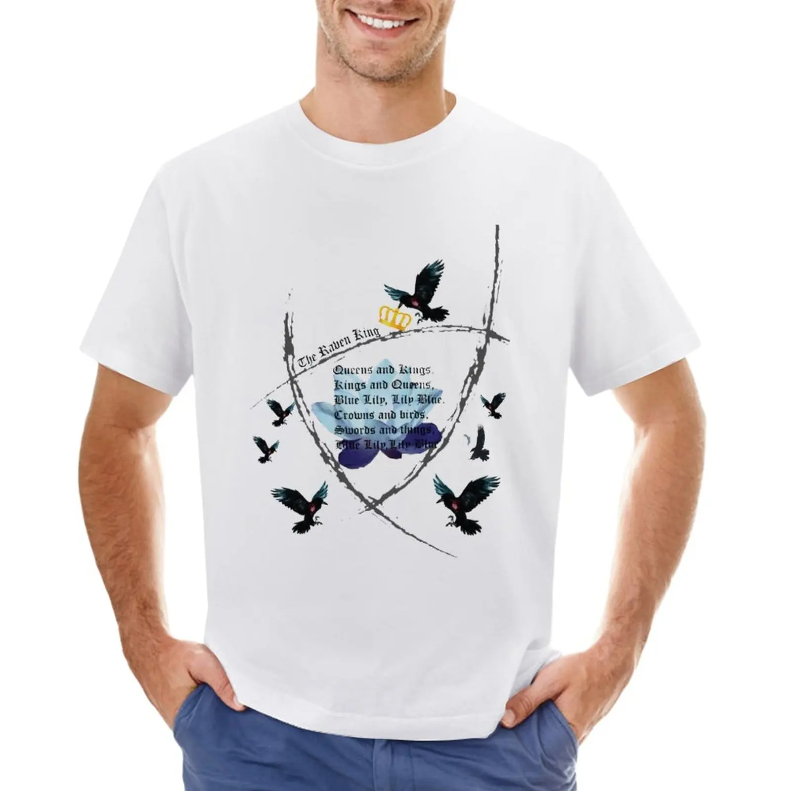 

The Raven Cycle- Blue Lily, Lily Blue T-Shirt for a boy plus sizes heavy weight t shirts for men