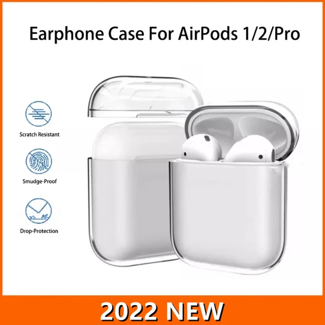 Funda Transparente Para Auriculares Airpods 2 1 Generación 202, Cubierta  Dura De Pc Transparente Para Airpods Pro, Bolsas De Carga - Accesorios Para  Audífonos - AliExpress