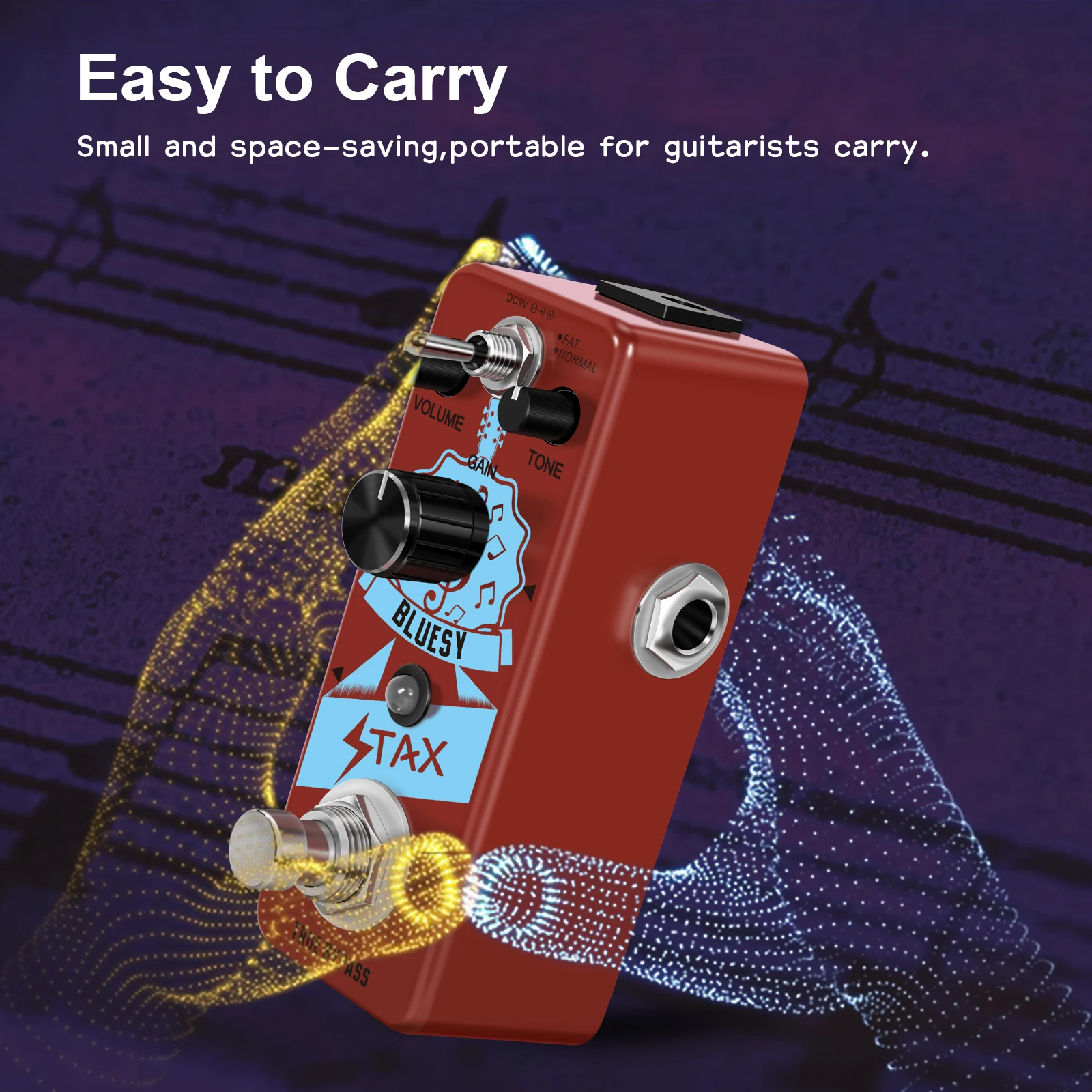 

Stax LEF-321 Bluesy Blues Overdrive Guitar Effect Pedal Aluminum Alloy Shell True Bypass Guitar Parts & Accessories