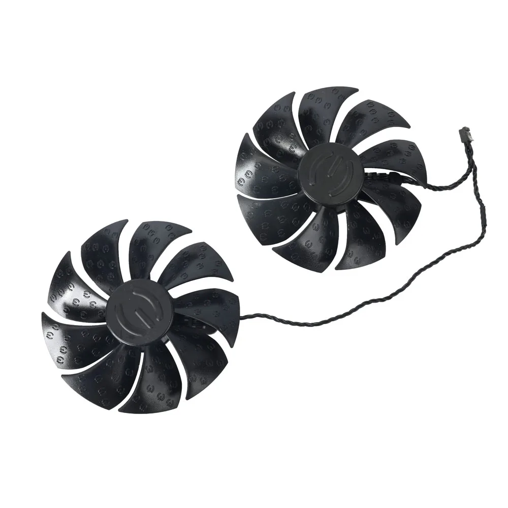 Dupla Substituição do Ventilador Refrigerador para Evga Rtx 2060 ko Gtx 1660 ti 1650 Super Gráficos Ventiladores de Refrigeração da Placa Vídeo Novo 87 mm Pla09215s12h - Imagem 2