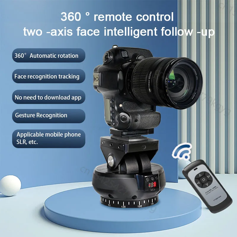 ZIFON YT-1200 Face AI intelligent Following Head Rotation Panoramic Remote Control Pan Tilt Motorized Tripod head Electric head tripod ball head