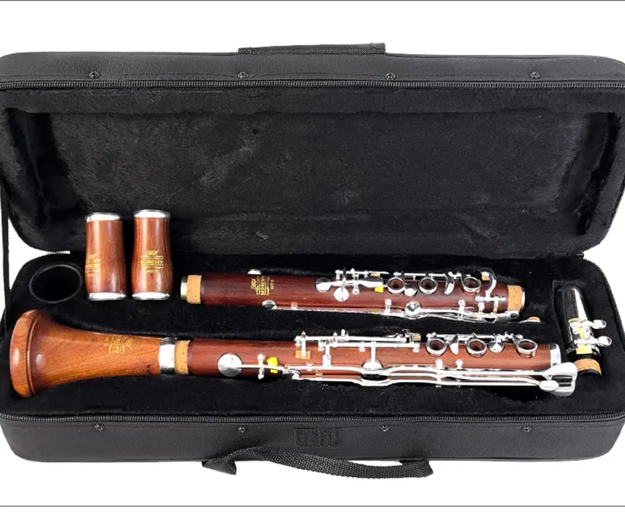 Description Picture 4 of itemMORESKY Oehler German System Klarinette G Tune Redwood Mopane Clarinet Silver Plated 20 Keys M212