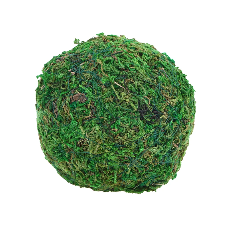 1Pc 5/8/10cm Decorative Faux Dried Moss Balls Green Plant Mossy Globes For  Home Garden