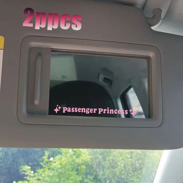 Mirror Decoration Sticker Passenger Princess Star Mirror Decal Sticker Rearview Mirror Car Vinyl Decoration Car Decal