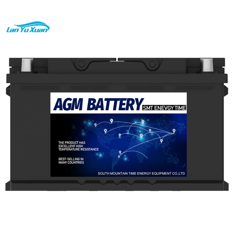 Smt Factory Free Maintenance Start Stop Car 100Ah 12V Batteria Al Piombo Batterie Auto Batteria 12V 200Ah Agm In Vendita