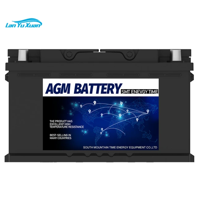 High quality deep Cycle car 12v 80ah AGM Start-Stop Battery-MERITSUN