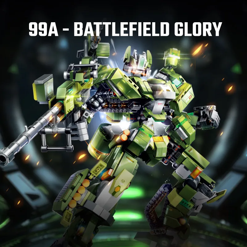 SEMBO 1634pcs 99A-Battlefield Glory Transforming Mecha Robot