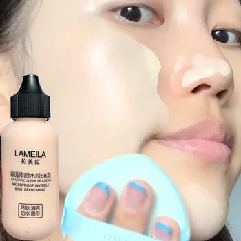 Waterproof Liquid Foundation Full Coverage Professional Lasting Face Base Cosmetics Magic BB Cream Brighten Makeup Concealer