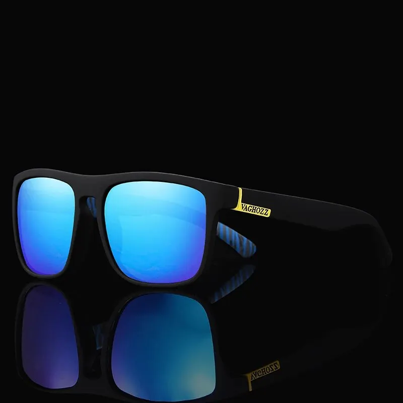 Polarized Fishing Vintage Sunglasses VAGHOZZ Brand Classic Men UV400 Women Square Outdoor Male Sport Driving