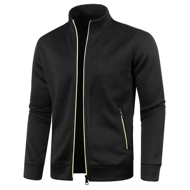 Spring Men's Turn-down Collar Sweatshirt Zipper Stand Collar Pullovers Man Sweatshirts Man Zippers Sweater Coats 3