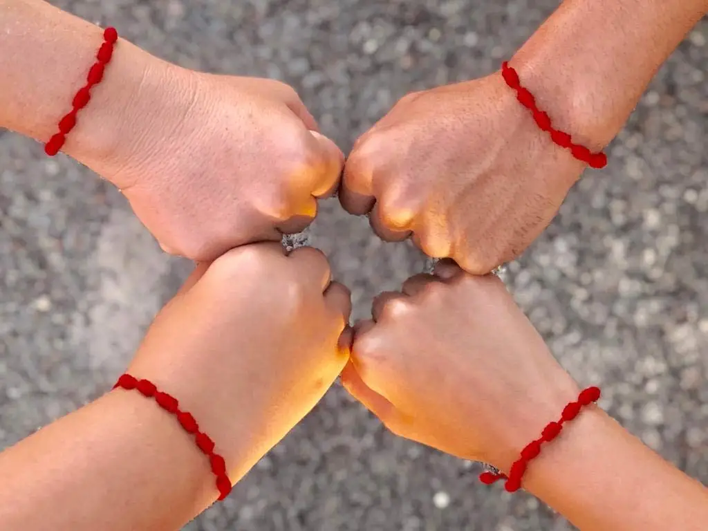 1/24pcs 7 Knots Red String Bracelets for Women Men Lucky Amulet Friendship Handmade Braid Rope Wristband Bracelet Jewelry Gift 6