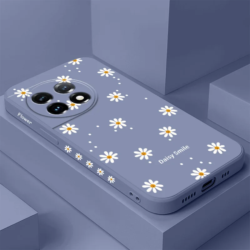 Smiling Daisy Liquid Silicone Phone Case Cover