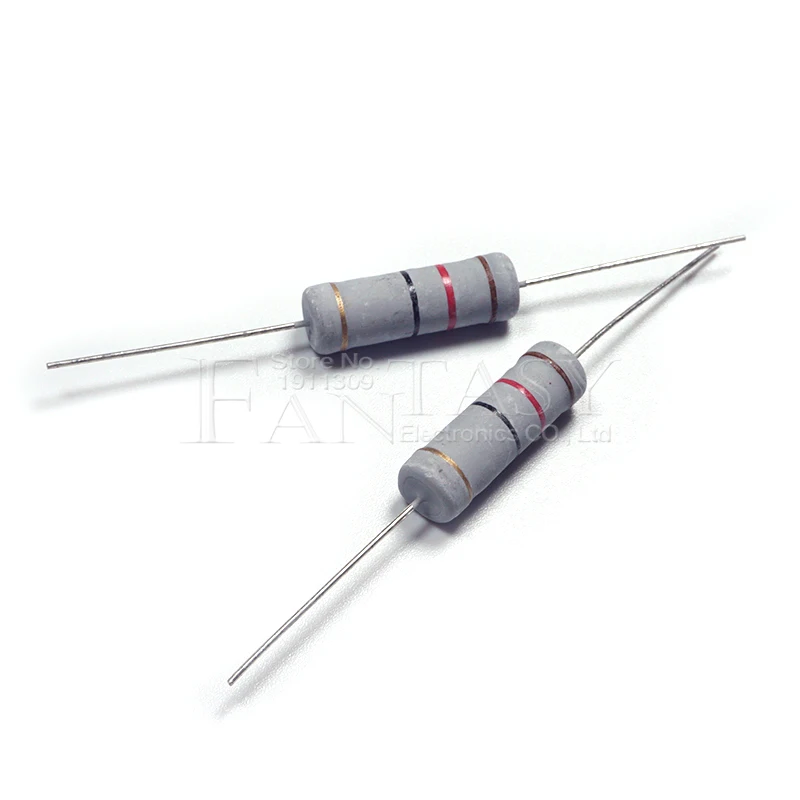 5W 5% Carbon Film Resistor 1R-1M 2.2R 10R 22R 47R 51R 100R 150R 470R 1K 4.7K 10K 47K 1 2.2 10 22 47 51 100 150 470 ohm 10pcs
