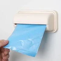 Garbage Bag Storage Box Cling Film Container Wall Mounted Trash Bags Holder Kitchen Plastic Bags Dispenser Bathroom Organization 6